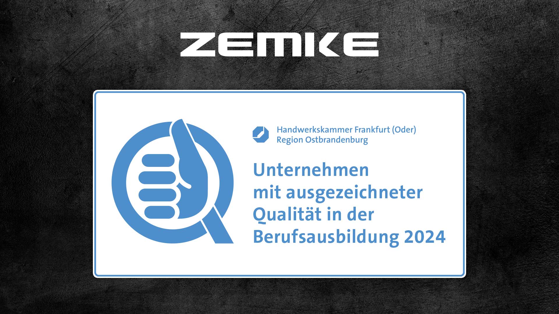 Wir bilden ausgezeichnet aus