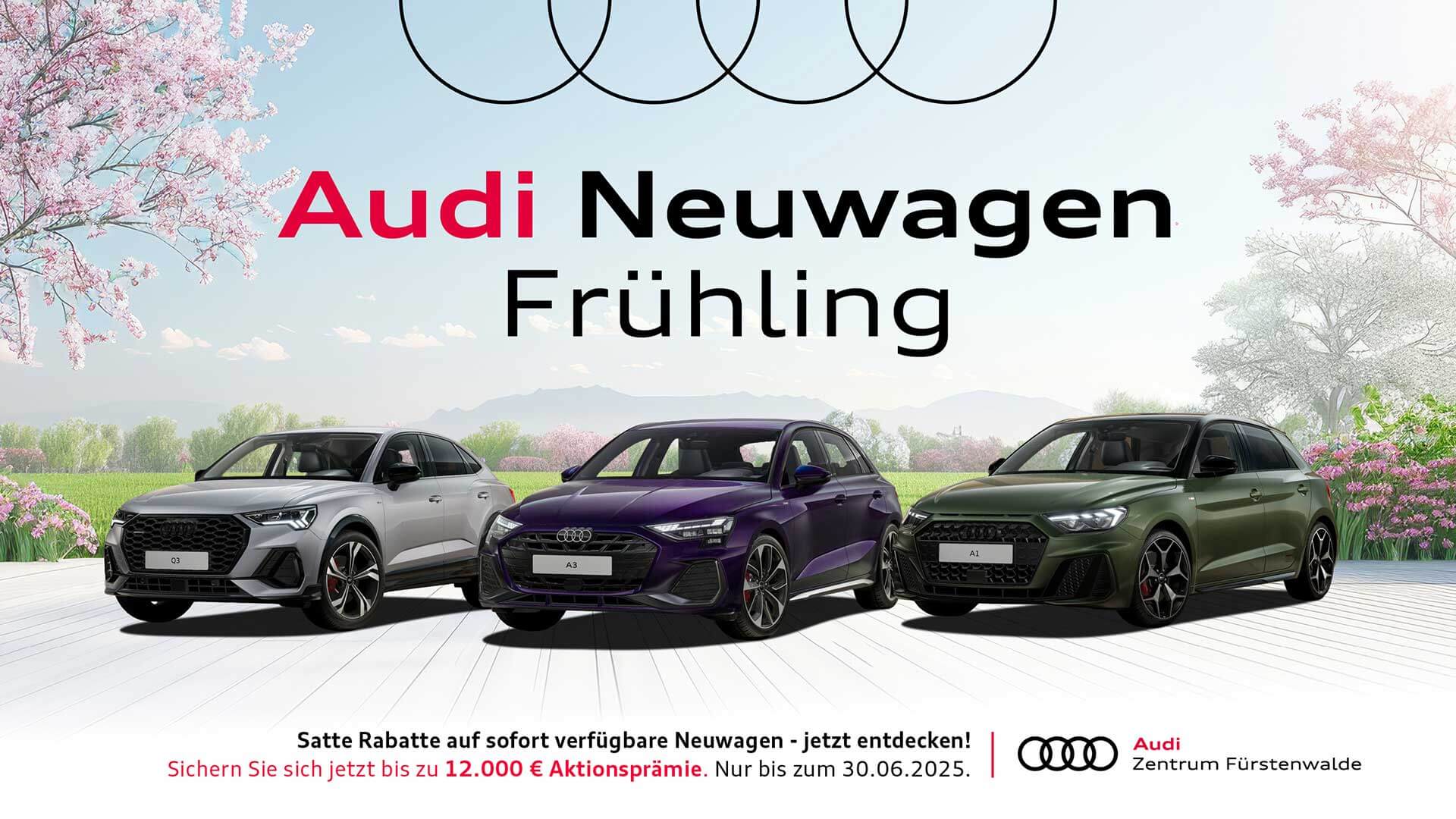 Frühlingsrabatte auf Audi Neuwagen