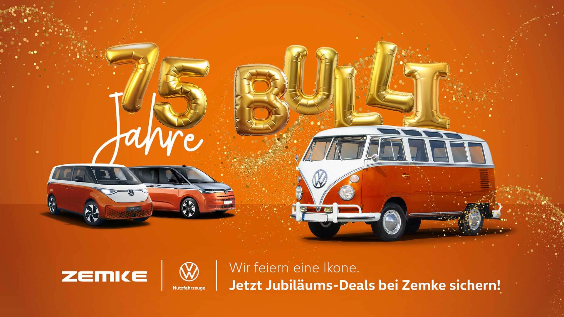 75 Jahre Bulli Jubiläumsangebote